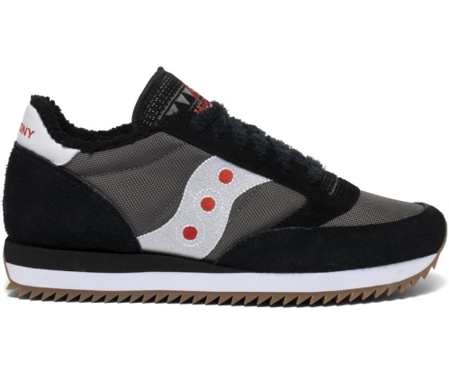Tenis Saucony Jazz Original Unisexo Zapatos Originales Negras / Rojas / Blancas México MX-608-MF